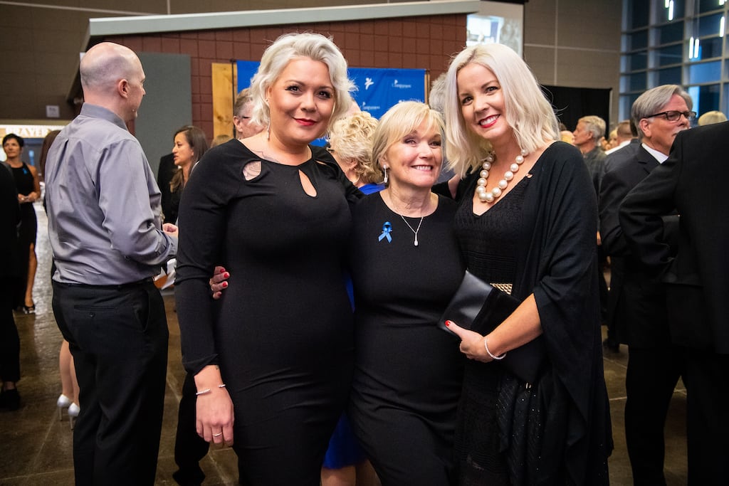 Sharon, Heather and Krista pose for a photo during the pre-event mingling time.